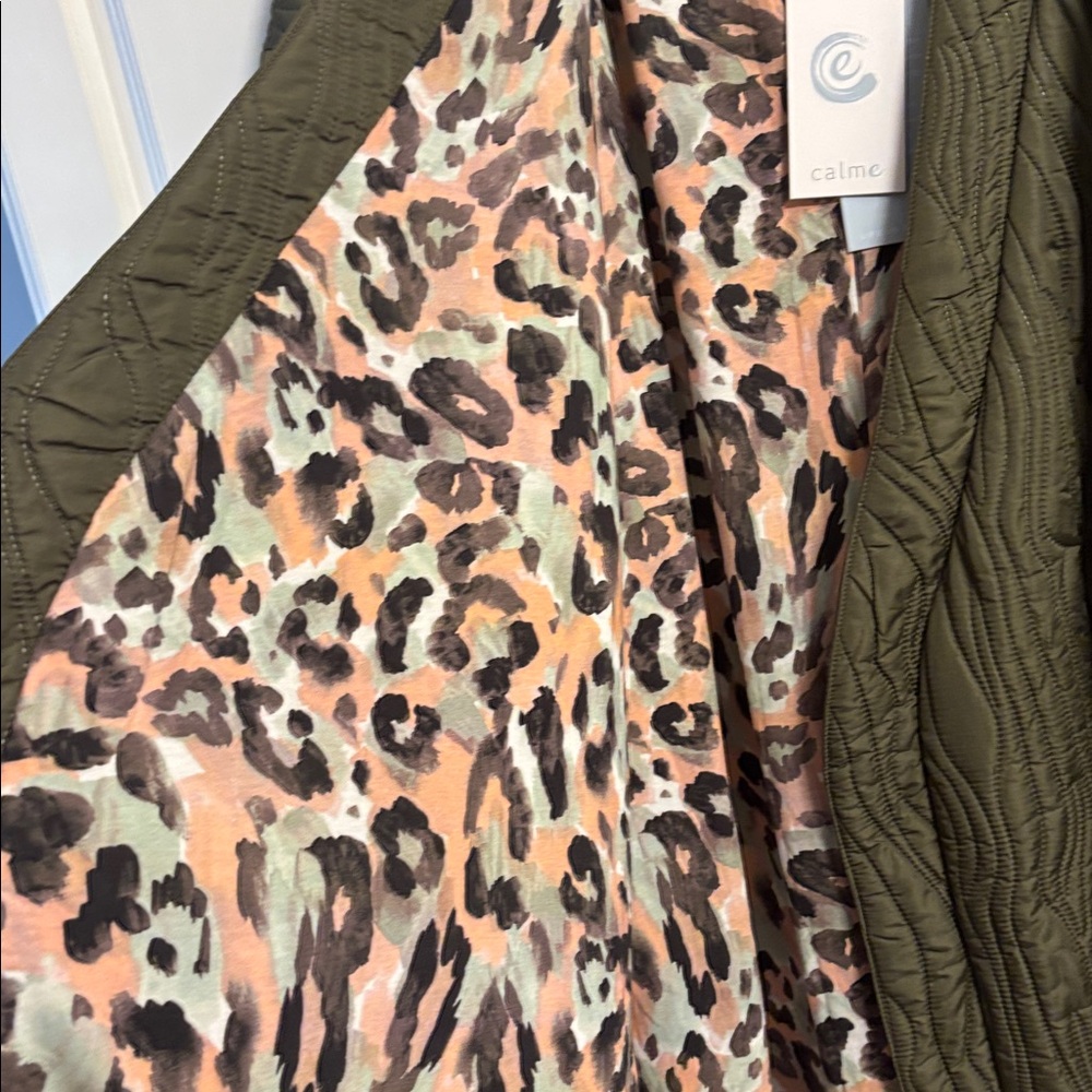 Calme by Johnny Was long wrap coat XL - Picture 9 of 10